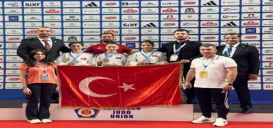 Milli judoculardan skp'te 3 madalya