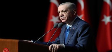 Cumhurbakan Erdoan, Trk Kara Kuvvetlerinin kurulu yl dnmn kutlad