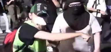 Y�z� maskeli Sara�hane provokat�r� yakaland�