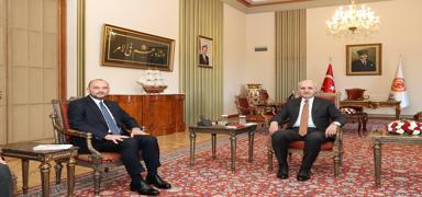 TBMM Bakan Kurtulmu, MSAD Genel Bakan zdemir'i kabul etti
