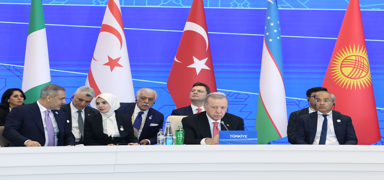 Bakan Erdoan'dan Azerbaycan'da net mesaj: Filistin davasn terk etmeyiz