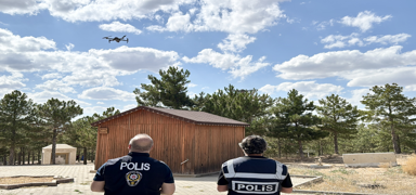 Krehir'de yangn teyakkuzu: Denetimler dronla yaplyor