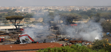 Roma'da akaryakt istasyonu patlad: 40 yaral