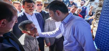 Bakan Kurum gzya dken vatanda teselli etti