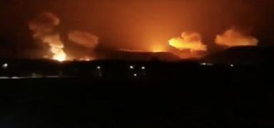 �srail'den Yemen'e hava sald�r�s�... Farkl� noktalar hedef al�nd�