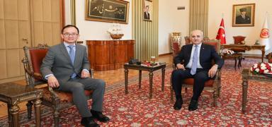 Ankara'da diplomatik temas: Kurtulmu'tan in Bykelisine kabul