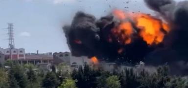 Ba�kentte boya fabrikas�nda yang�n pani�i: Ekipler seferber oldu