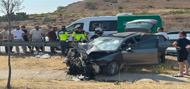 Mersin'de tr ve otomobil arpt: 1 l, 3 yaral