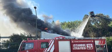 Pendik'teki SK tesisinde yangn