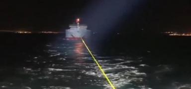 Boaz'da arza yapan gemi kurtarld