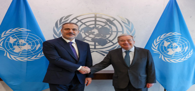 Bakan Fidan, BM Genel Sekreteri Guterres ile grt