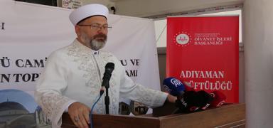 Diyanet ��leri Ba�kan� Erba�: Vicdans�z siyonistler Gazze'de katliam yap�yor