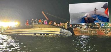 Titanik'i an�msatan kaza: Alabora olan teknede onlarca ki�i bo�uldu