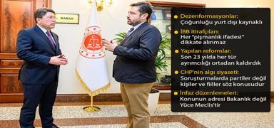 Star Gazetesi'ne konu�an Bakan Tun� yeni anayasay� i�aret etti: T�rkiye karde�lik hukukunu in�a edecek