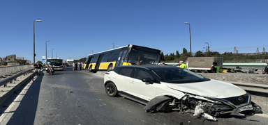 Fatih'te �ETT otob�s� deh�et sa�t�