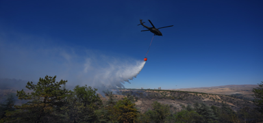 letiim Bakanl: Yangnlara havadan ve karadan mdahale sryor
