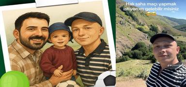 Kanseri yenen Yasin'in hal� saha hayali ger�ekle�tirildi