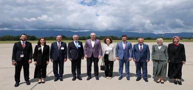 TBMM Ba�kan� Kurtulmu�, �svi�re'de: Kat�l�mc�lara hitap edecek