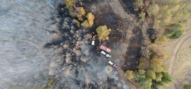 �ank�r�'dan g�zel haber! Orman yang�n� kontrol alt�na al�nd�