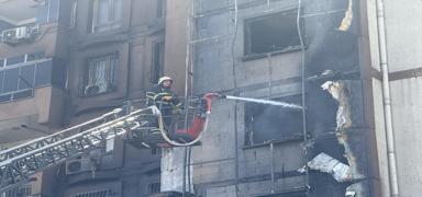 Gaziantep'te 5 katl� binada yang�n pani�i: 23 ki�i hastaneye kald�r�ld�