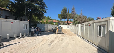 Depremin yaralar� sar�l�yor: Konteyner kurulumu tamamland�