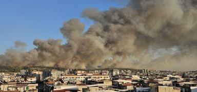 Buca'daki yang�n kontrol alt�nda