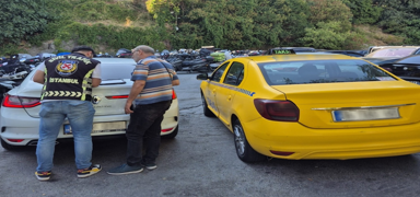 ili'de trafik gvenliini tehlikeye dren taksicinin aracna trafikten men cezas