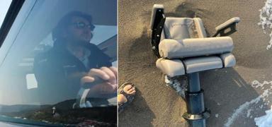 �� adam�n�n par�alanm�� yat�ndan yeni iz