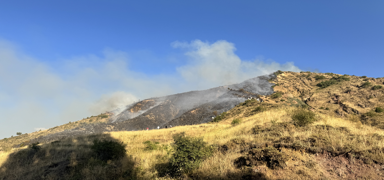 Erzurum'da ��kan �rt� yang�n� s�nd�r�ld�