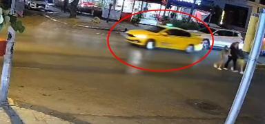 Kad�k�y'de drift skandal�! Taksici hakk�nda i�lem ba�lat�ld�