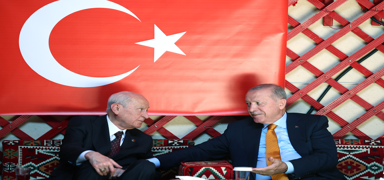 Cumhurba�kan� Erdo�an, Ahlat'ta MHP Lideri Bah�eli ile g�r��t�