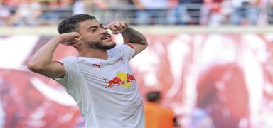 Romulo golle tan��t�! Leipzig evinde hata yapmad�