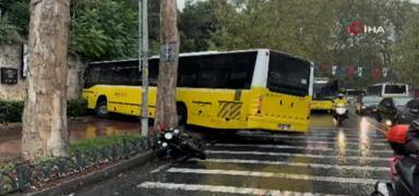 Be�ikta�'ta �ETT otob�s� deh�et sa�t�