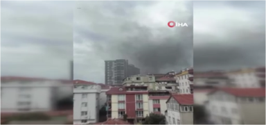 K���k�ekmece'de 5 katl� binay� alevler sard�! 1 ki�i hayat�n� kaybetti