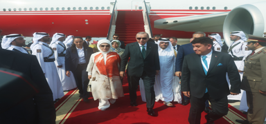 Cumhurba�kan� Erdo�an Katar'da Gazze diplomasisi