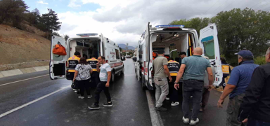 Bolu-Mudurnu yolunda zincirleme kaza! Yaral�lar var