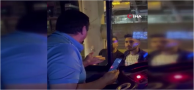 �ETT �of�r� ile yol kavgas�! Otob�s�n �n�n� kestiler