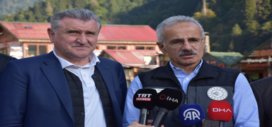 Bakan Uralo�lu duyurdu! �aml�hem�in-Ayder yolu tekrar ula��ma a��ld�