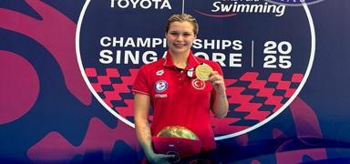 Defne Kurt'tan 50m serbest stilde altn madalya