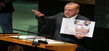 BM k�rs�s�nden d�nyaya tarihi Gazze �a�r�s�! Ba�kan Erdo�an: Tav�r almayan bu vah�ete ortakt�r