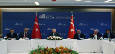 Cumhurba�kan� Erdo�an, New York'ta SETA toplant�s�na kat�ld�