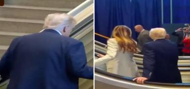 Trump'�n giri�inde 'merdiven' krizi! BM sorumluyu a��klad�