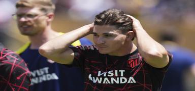 Julian Alvarez'den Simeone iddialar�na cevap: Sorun yok