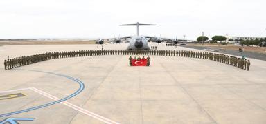 MSB duyurdu! Kosova Bar�� G�c� Operasyonel �htiyat Taburu Pri�tine'ye ula�t�