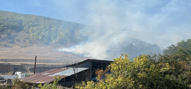 G�m��hane'de orman yang�n�... Alevler kontrol alt�na al�nd�