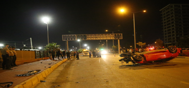 Kontrolden kan otomobil yayalara arpt: 3 kii l, 3 kii yaraland