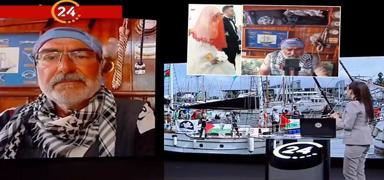 O�lunun d���n�ne Sumud'dan ba�lanan aktivist 24 TV'ye konu�tu