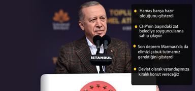 Cumhurba�kan� Erdo�an'dan soyk�r�mc� �srail'e �a�r�: Filizlenen bar�� umutlar� solmamal�