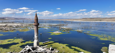 'Kay�p �ehir' sular �ekilince ortaya ��kt�