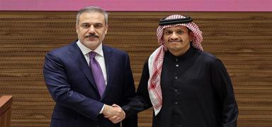 Bakan Fidan, Katar'l� mevkida��yla g�r��t�... G�ndem Gazze